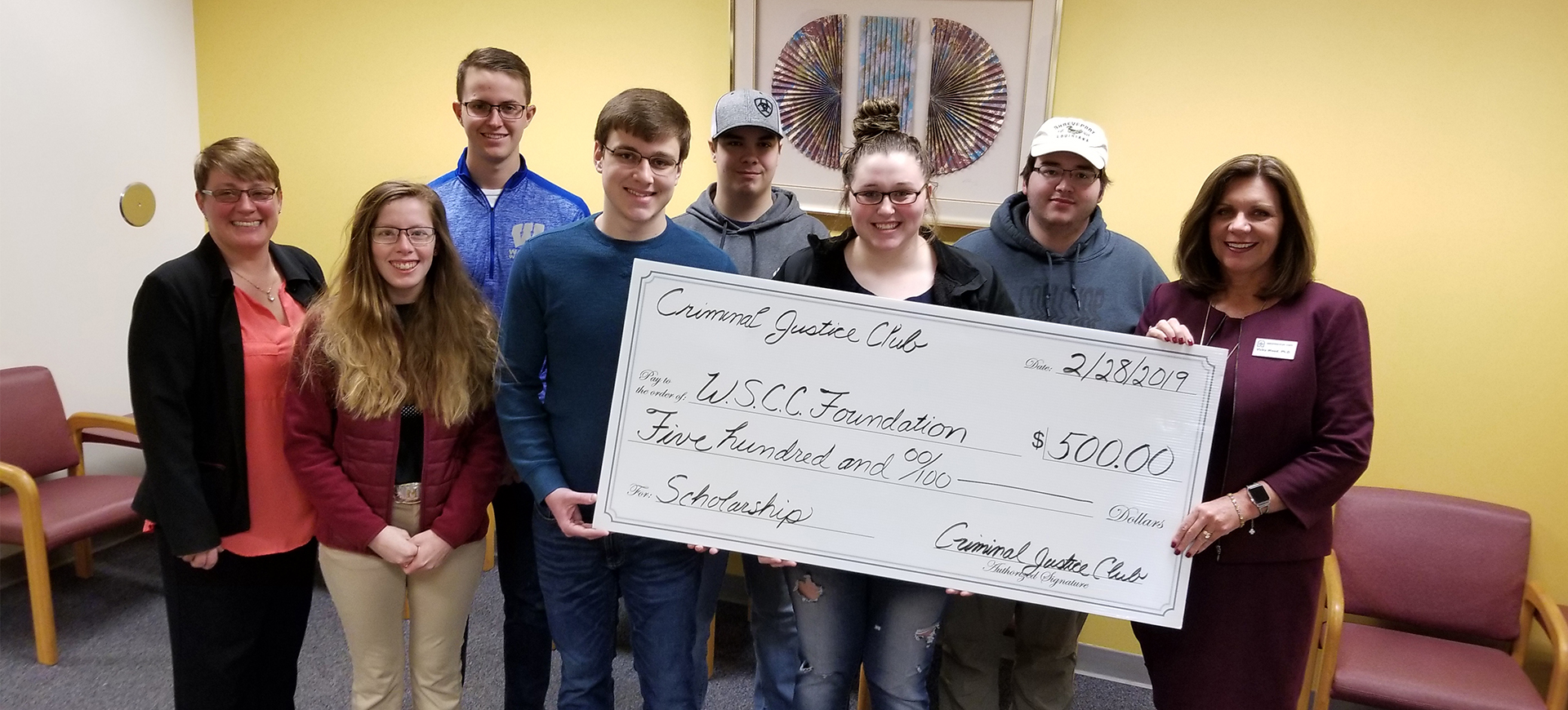 The Washington State Community College Criminal Justice Club recently established a scholarship with the WSCC Foundation.
