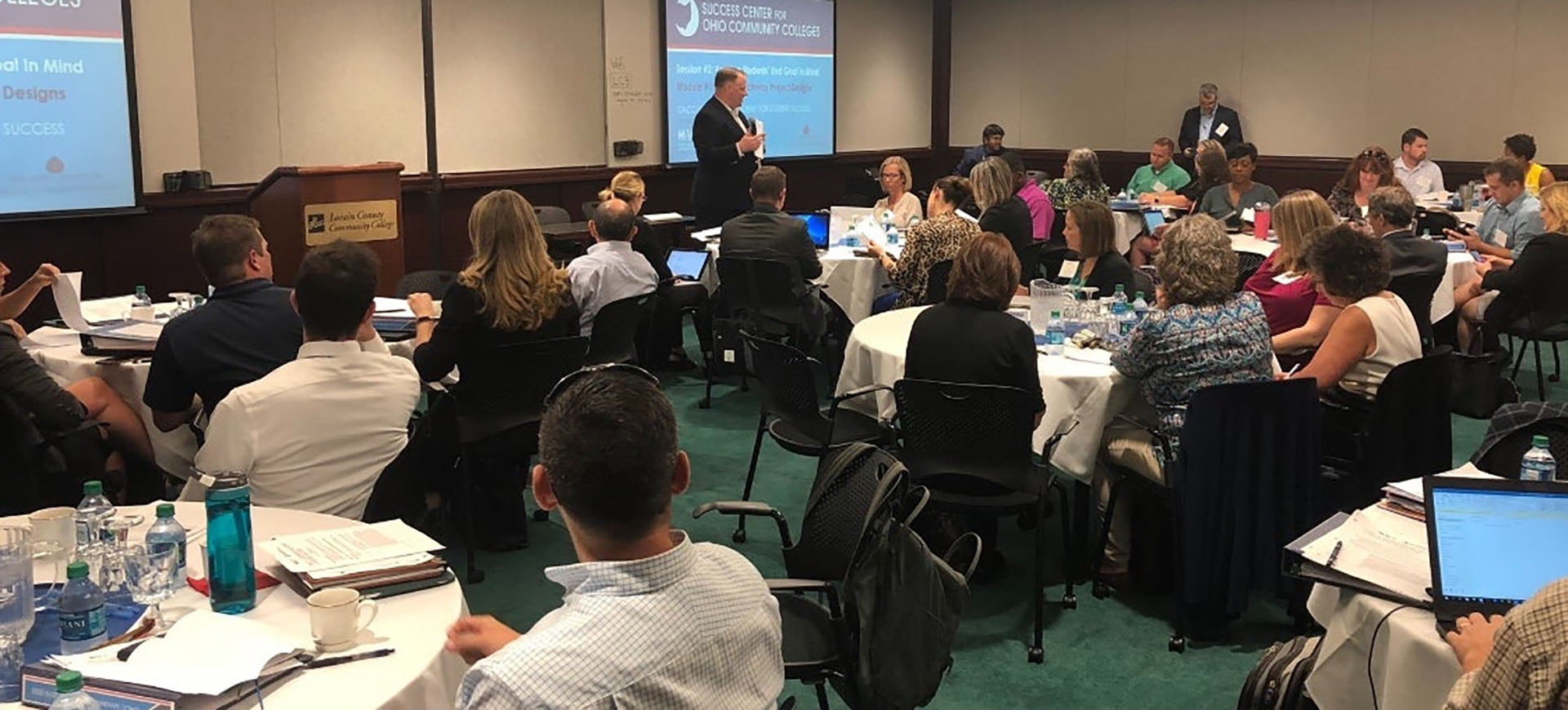Assistant Dean for Transfer and Assessment David Scheimann and Dean of Student Success Kathy Temple-Miller represented WSCC as part of the first cohort to complete the Leadership Academy for Student Success, a first-of-its-kind, yearlong training fellowship for mid-level faculty and staff from Ohio's 23 community colleges.