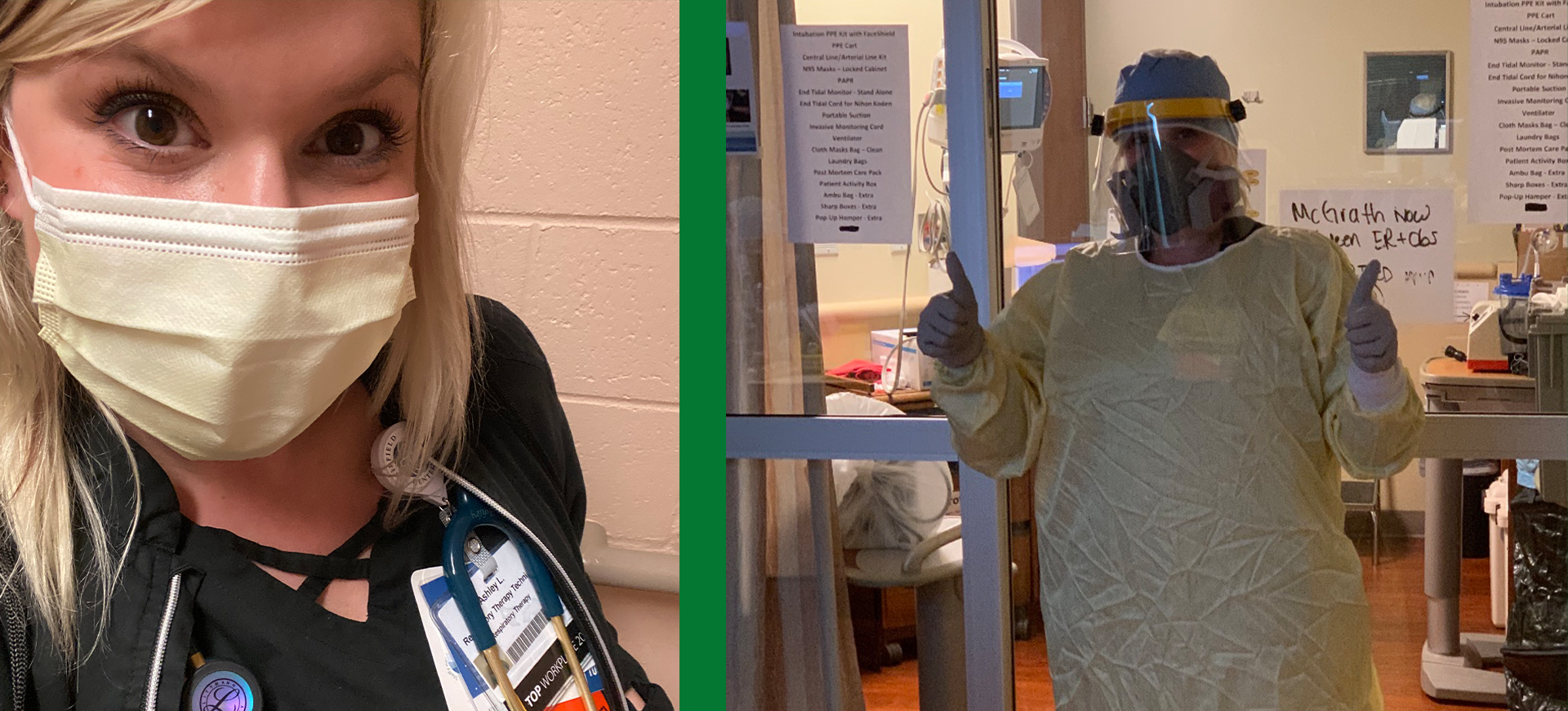 New WSCC grad on the frontlines of the Covid 19 pandemic.