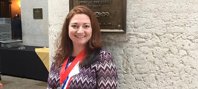 Rachael Howard, WSCC PTK member honored at statehouse