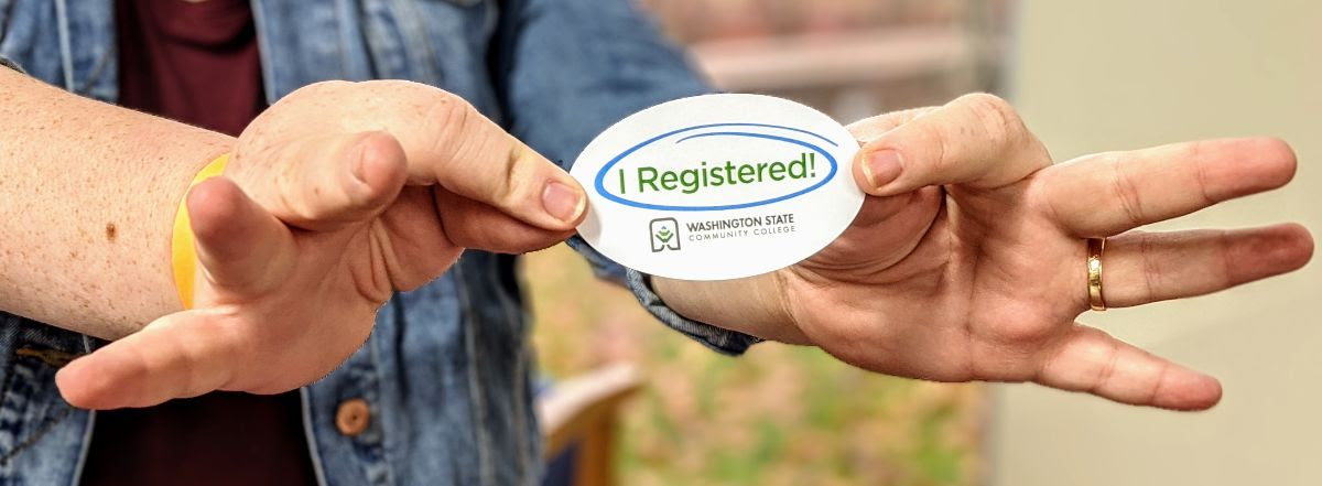 I Registered Sticker Selfie Challenge