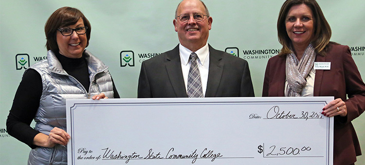 Wendy's scholarship check presentation
